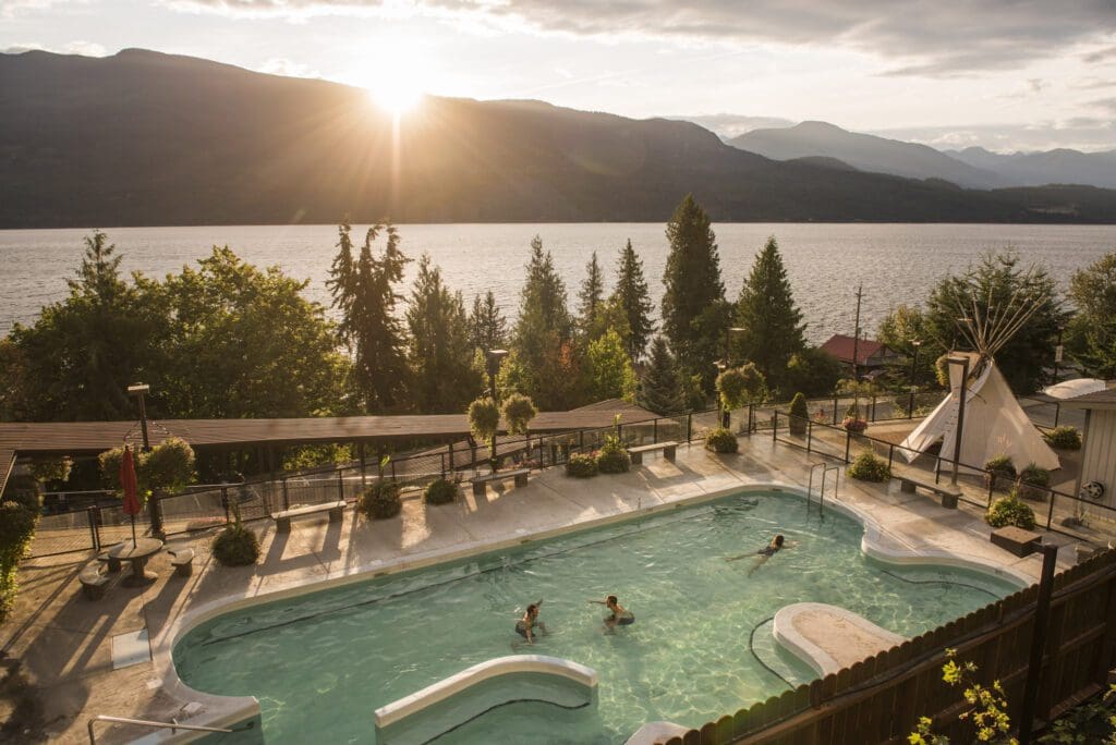 Ainsworth Hot Springs is a great stop in Nelson the perfect road-trip