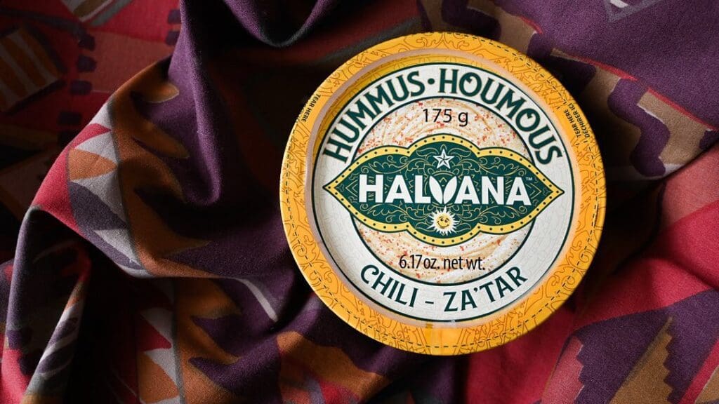 Halvana Hummus is delicious - try their chili za'tar!