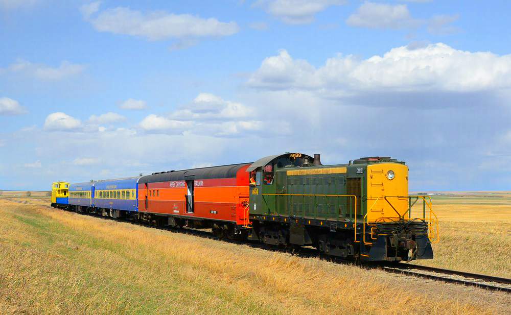 One of the many train excursions at Aspen Crossing - a fun destination for a Calgary day trip