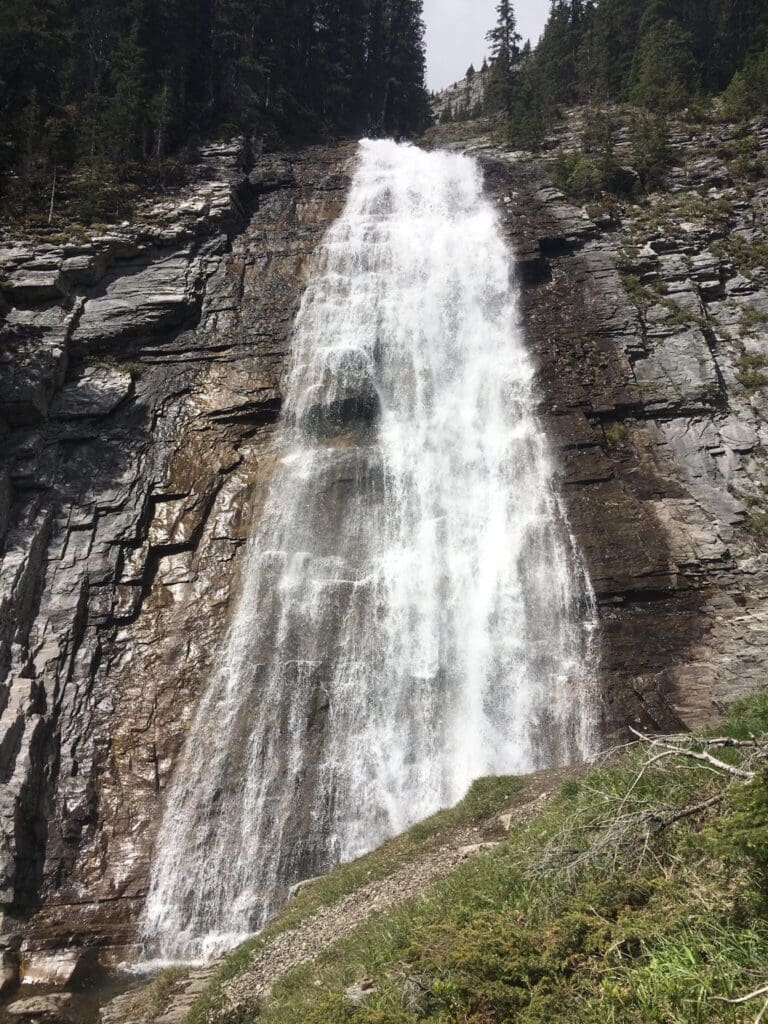 Another beautiful waterfall in Kananaskis is Ribbon Falls