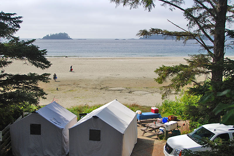 Waking up on the beach makes this green point campground possibly THE most romantic BC campground for a weekend getaway 