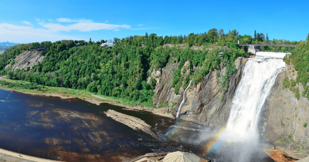 Montmorency Falls at the Parc de la Chute-Montmorency - family-friendly places to go in Quebec