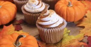 fall treats - cupcakes and pumpkins