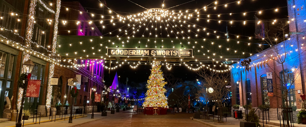 distillery winter village