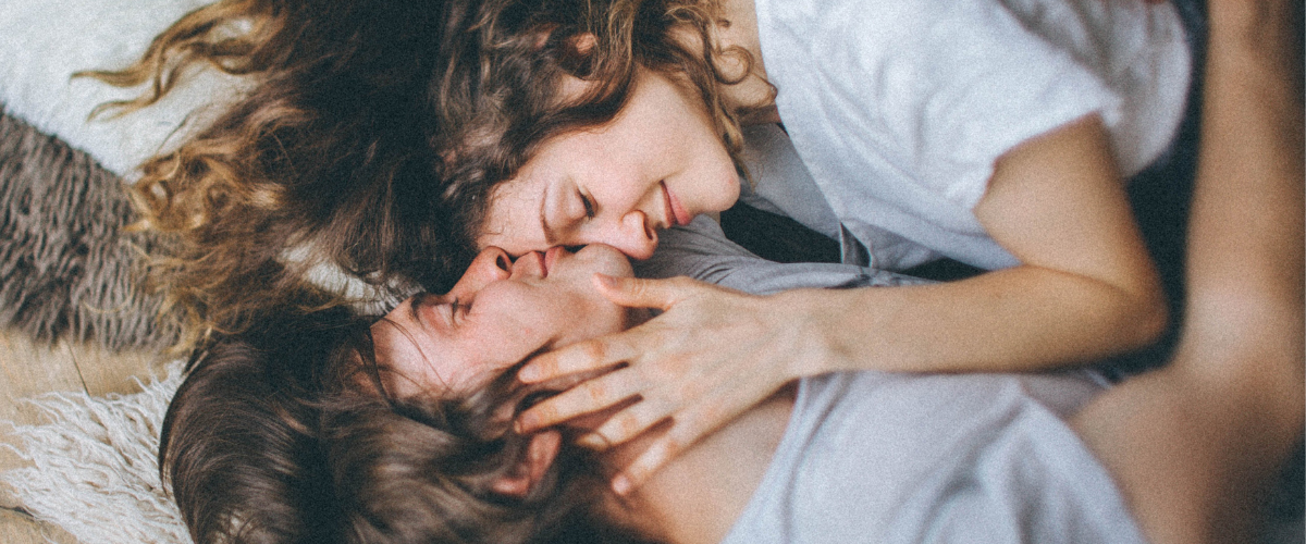 Couple cuddling