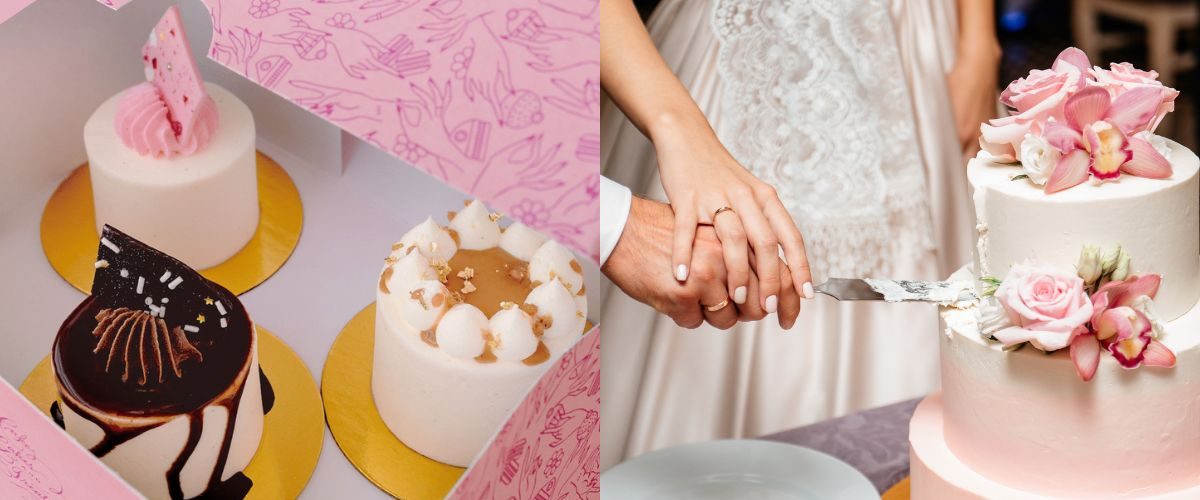 wedding cake tasting boxes