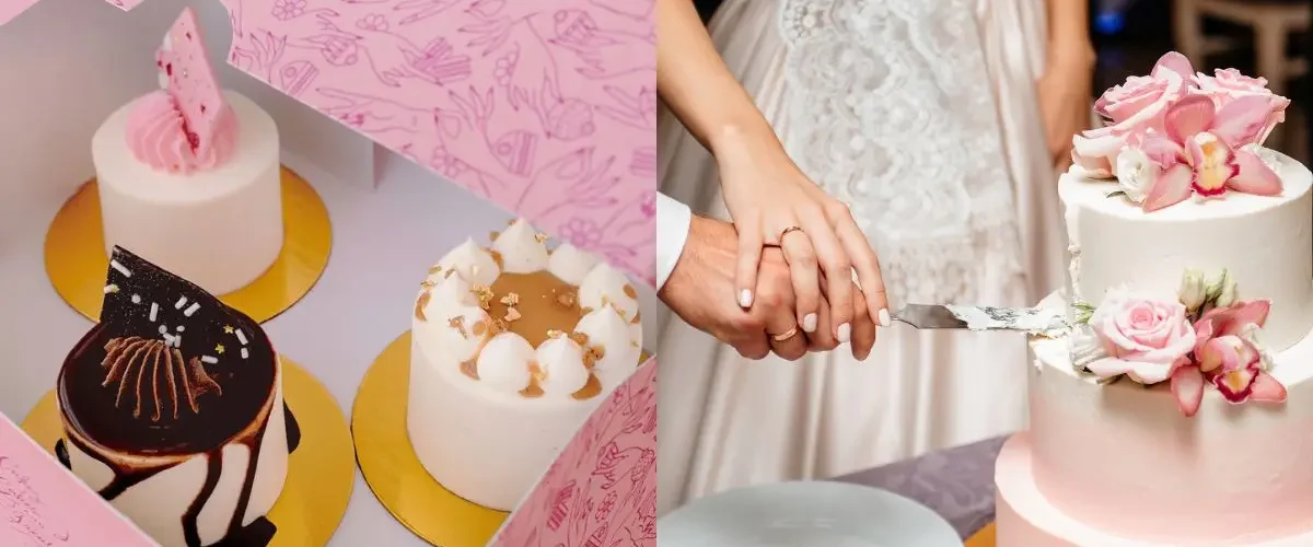 wedding cake tasting boxes