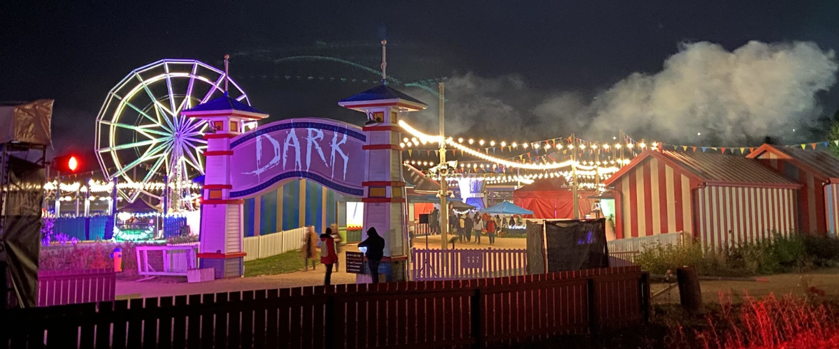 dark Halloween haunted festival