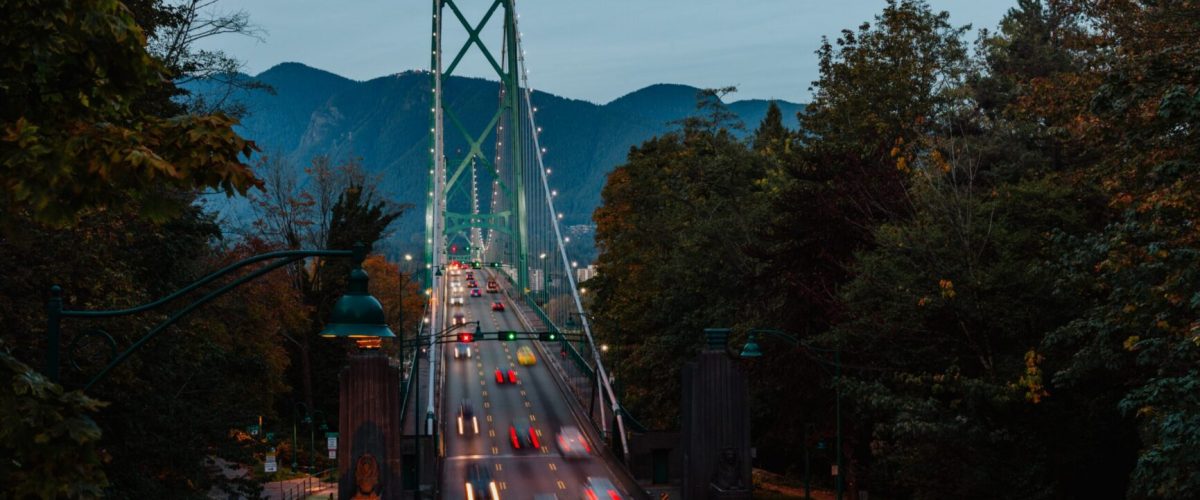 Vancouver Landscape of the lions gate bridge